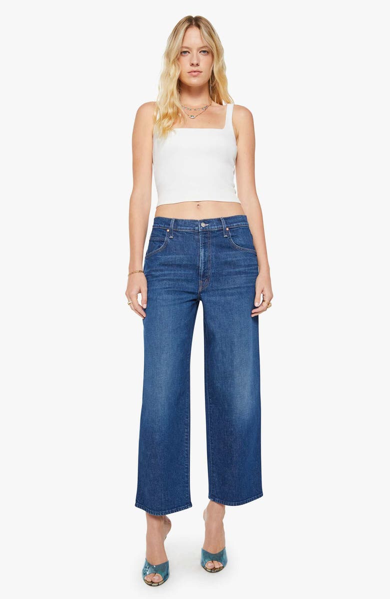 MOTHER The Delinquent High Waist Ankle Wide Leg Jeans, Alternate, color, Made In The Shade
