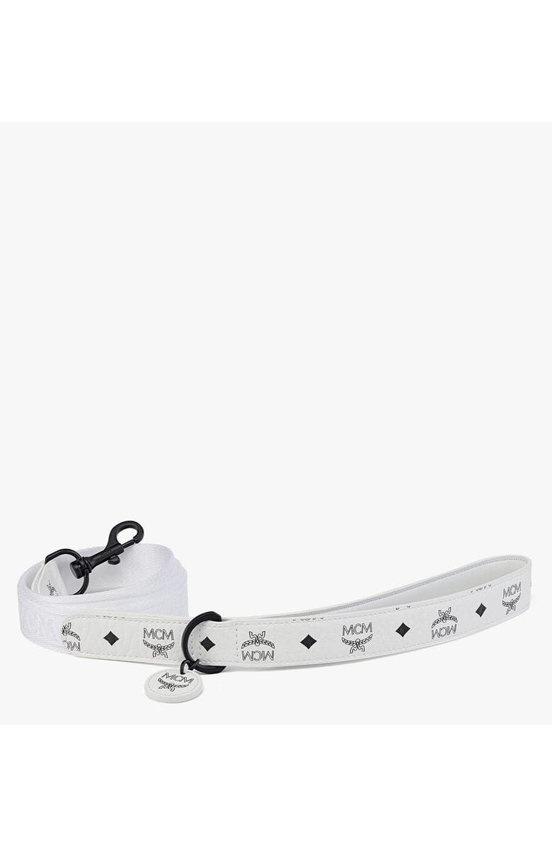 MCM Pet Leash in Visetos, Main, color, White