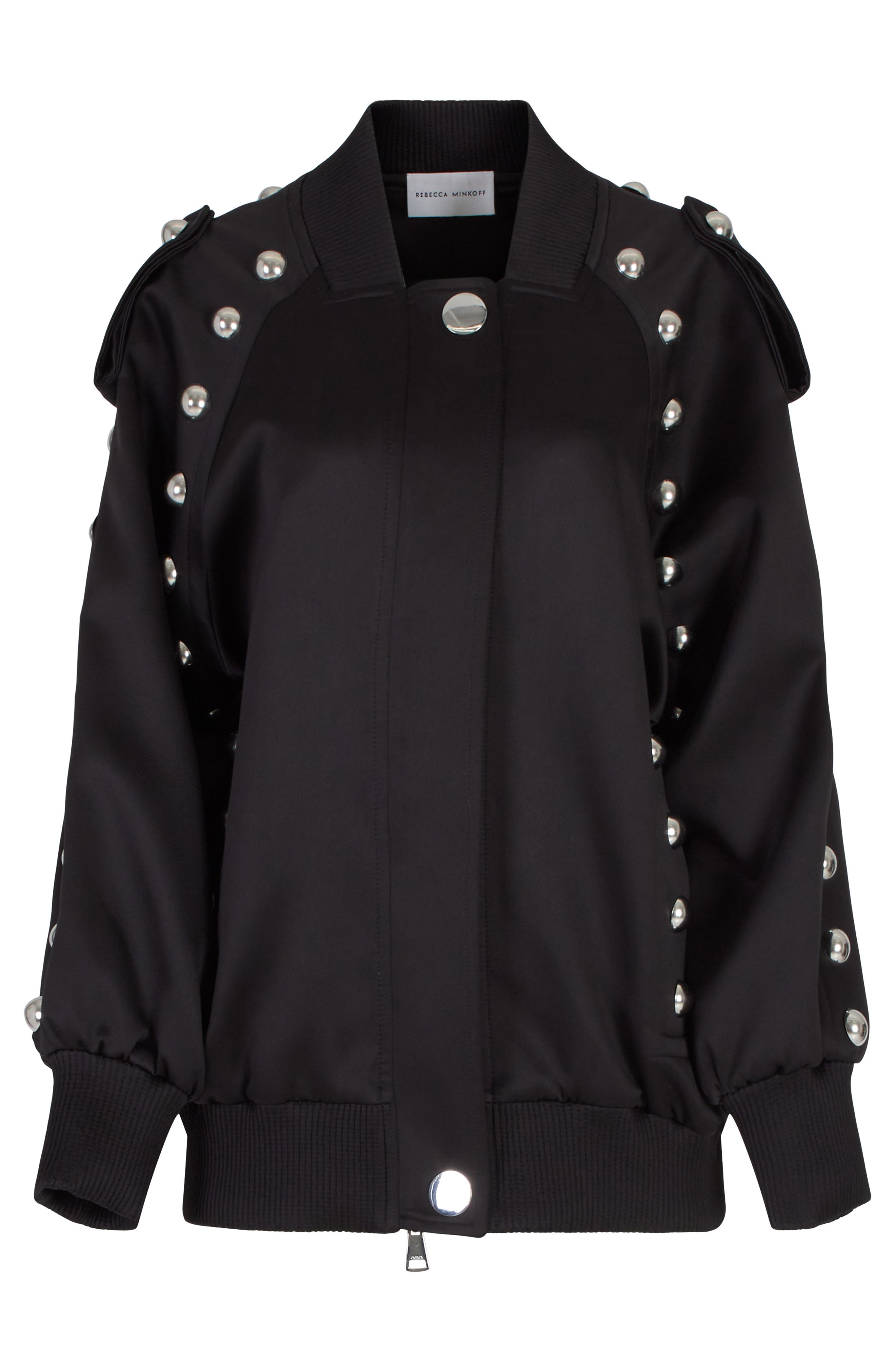 Rebecca Minkoff Dylan Stud Detail Bomber Jacket