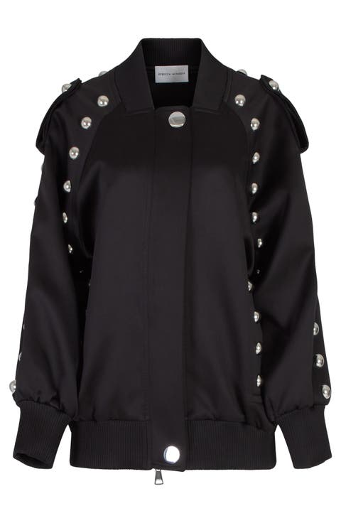 Dylan Stud Detail Bomber Jacket