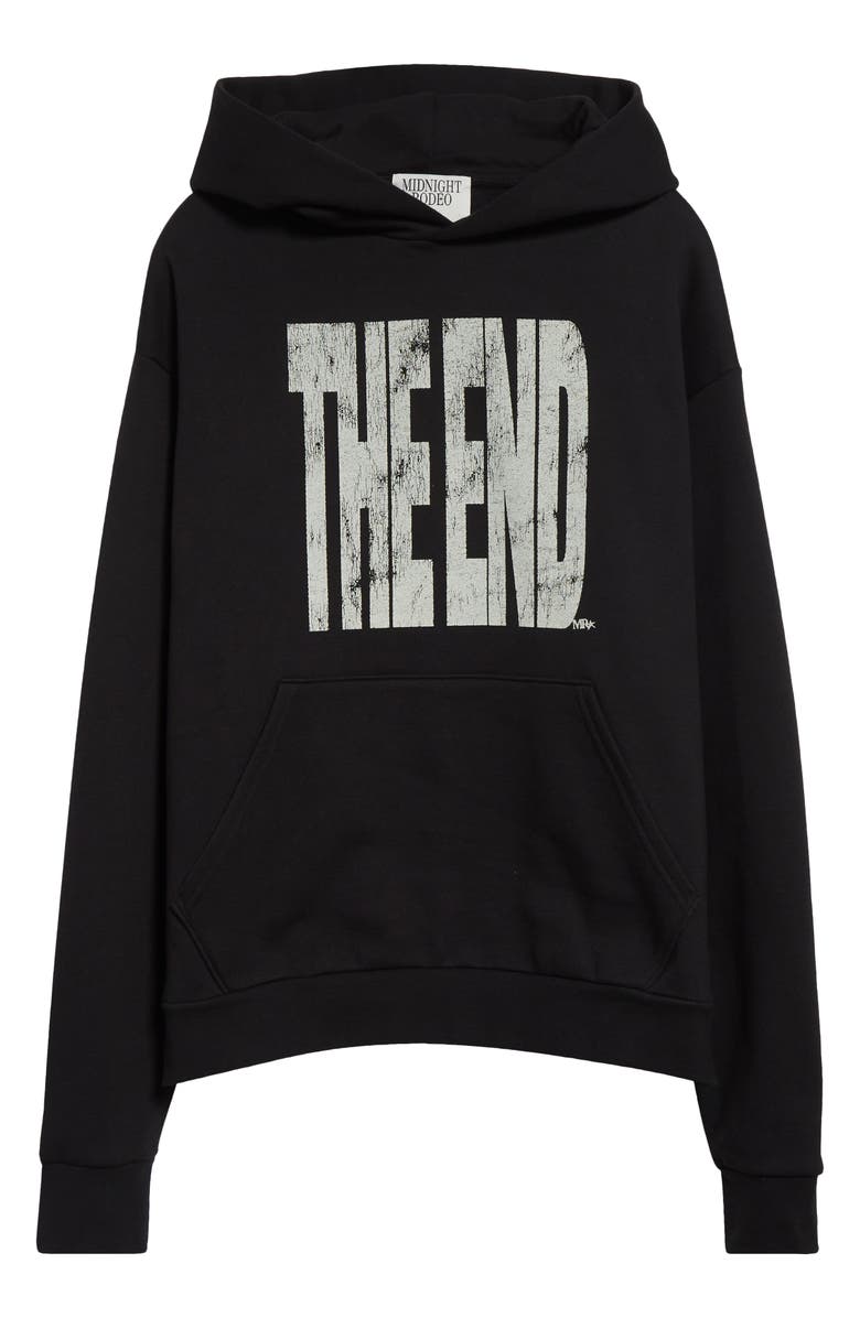 MIDNIGHT RODEO The End Fleece Graphic Hoodie, Alternate, color, Black
