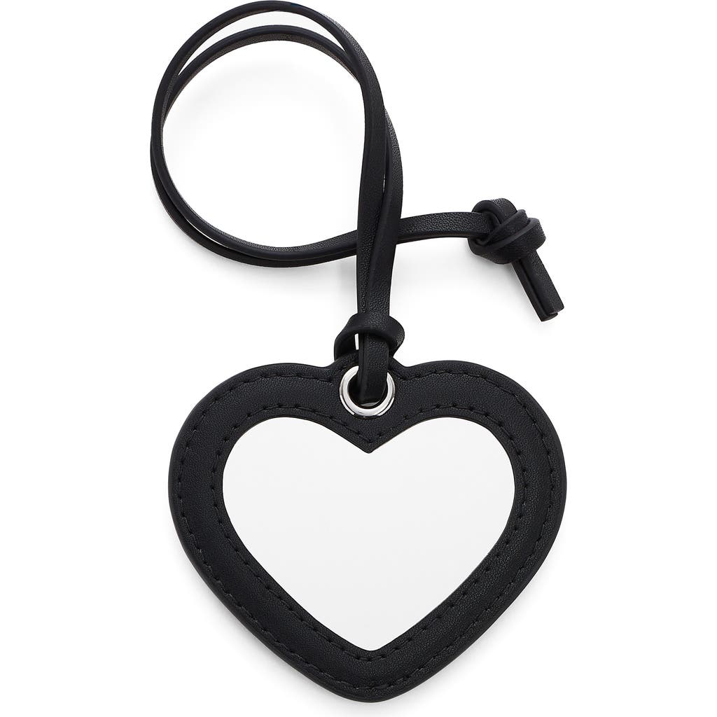 Marc Jacobs The Heart Mirror Bag Charm In Black