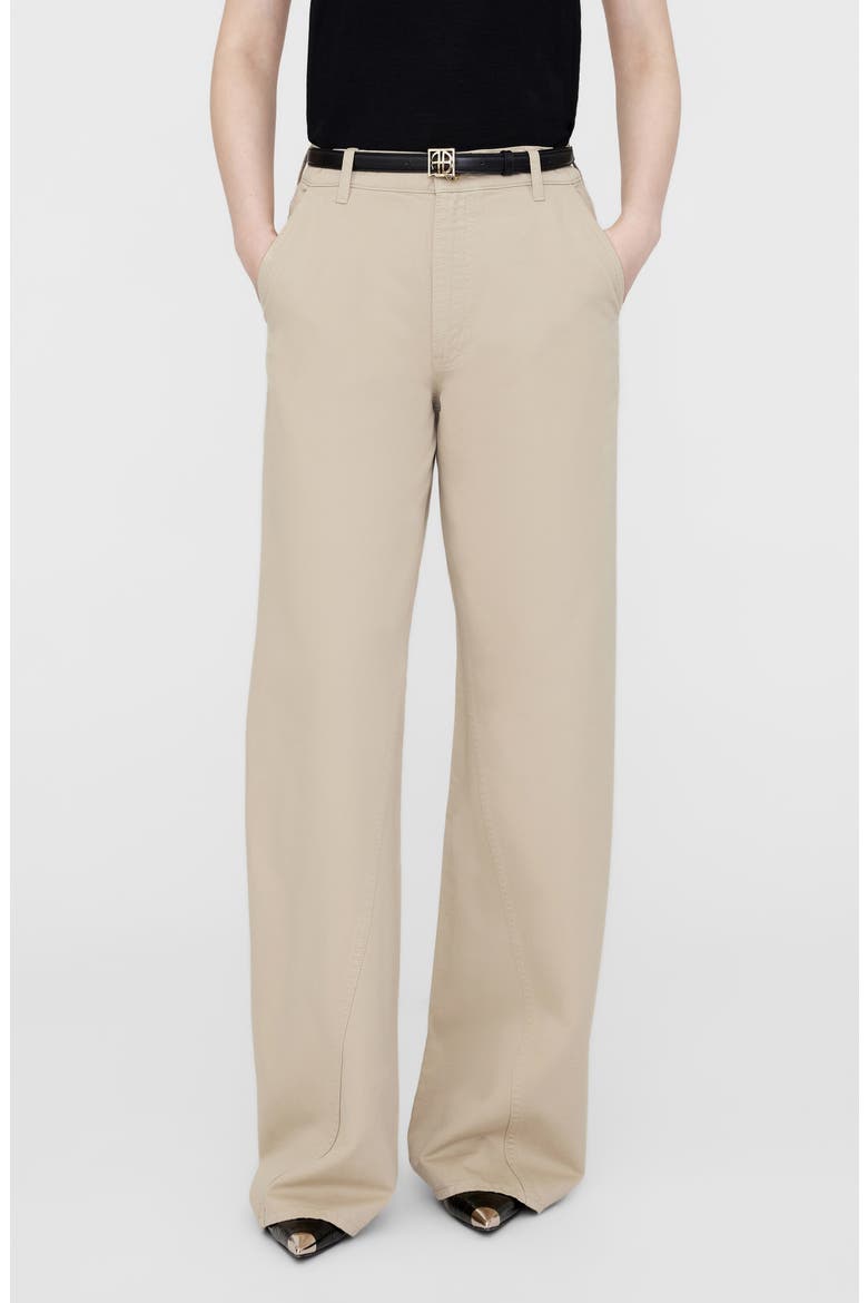 Briley High Waist Wide Leg Pants, Main, color, OATMEAL