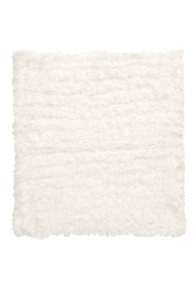 Faux Fur Infinity Scarf, Alternate, color, IVORY COMBO