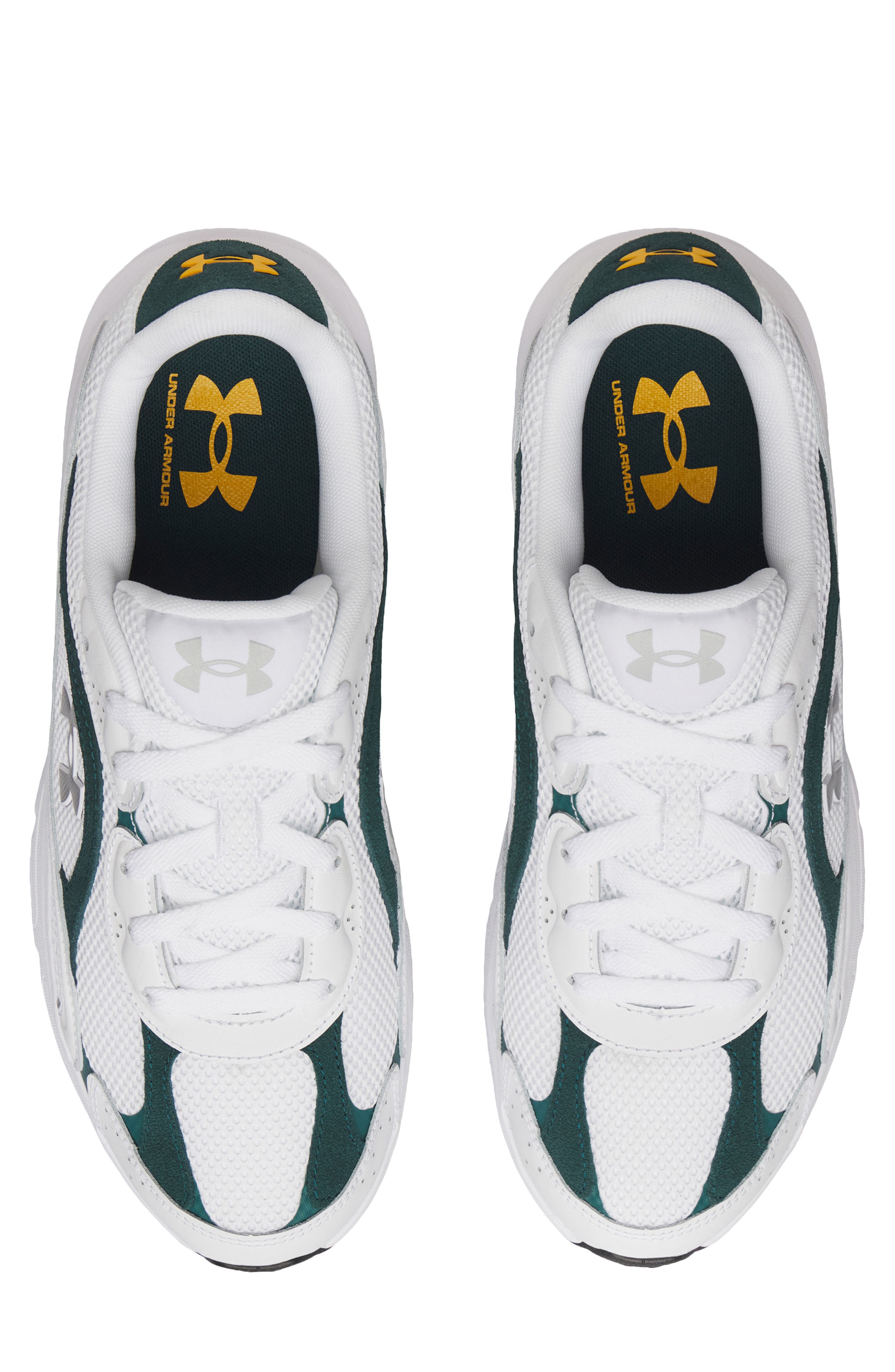 UA Tech Runner Sneaker, Alternate, color, WHITE/ ARDEN GREEN/ SILVER