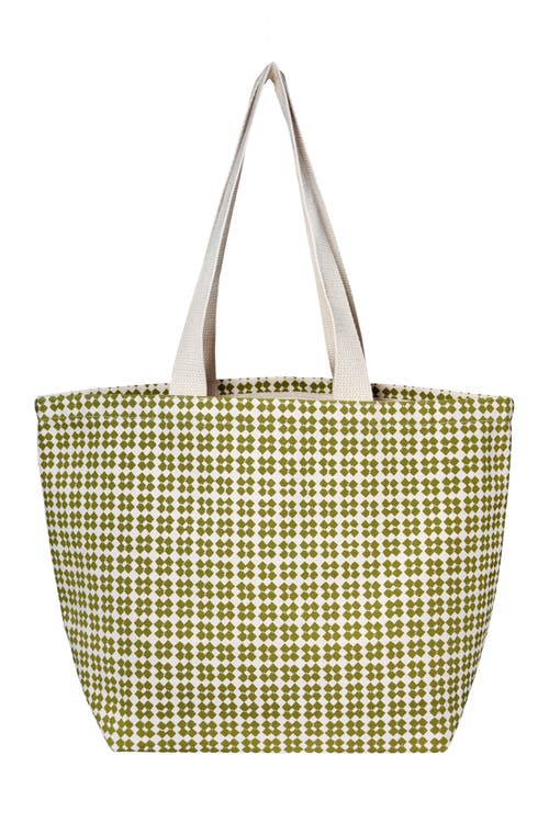 Dance Happy Giada Wide Tote Bag In Army Green