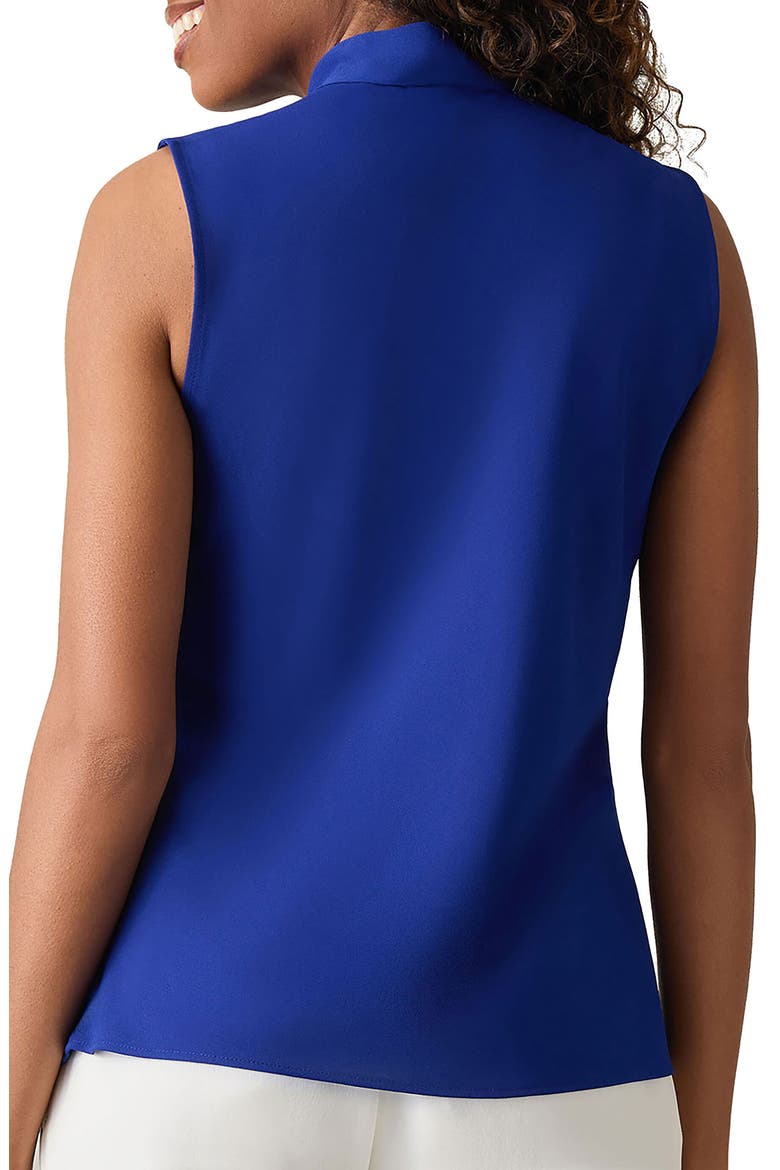 Sleeveless Tie Front Top, Alternate, color, ROYAL