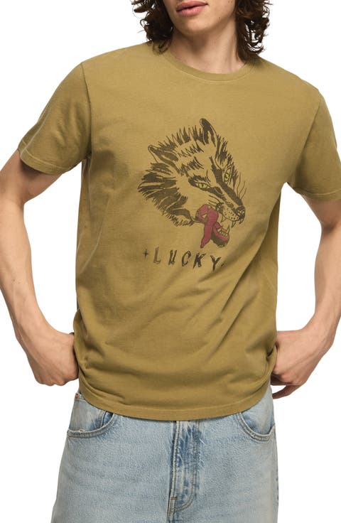 Born to Lose Wolf Cotton Graphic T-Shirt