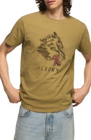 Lucky Brand Born to Lose Wolf Cotton Graphic T-Shirt