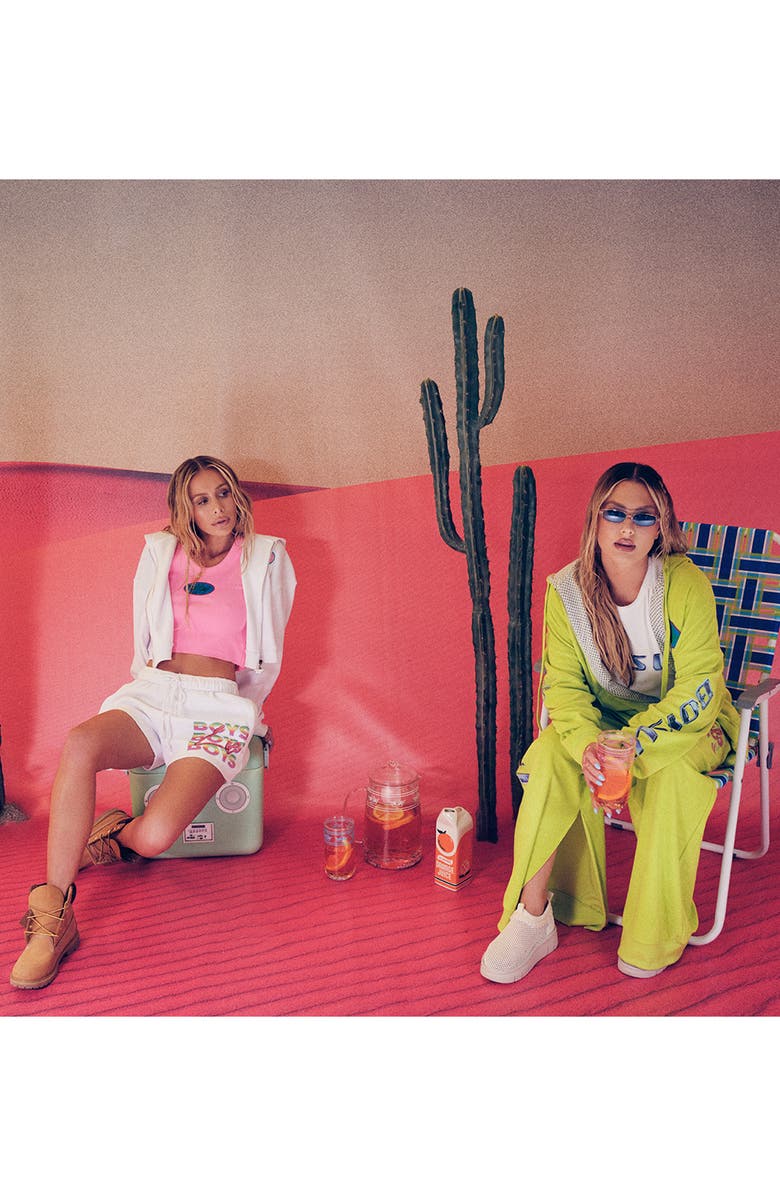 BOYS LIE Gotta Jet Basic Cotton Sweat Shorts, Alternate, color, White