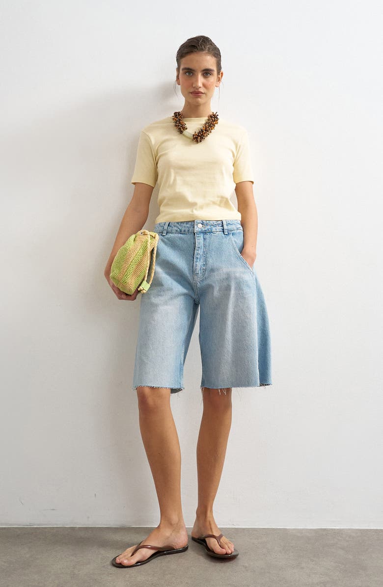 Topshop Everyday Shrunken Cotton T-Shirt, Alternate, color,