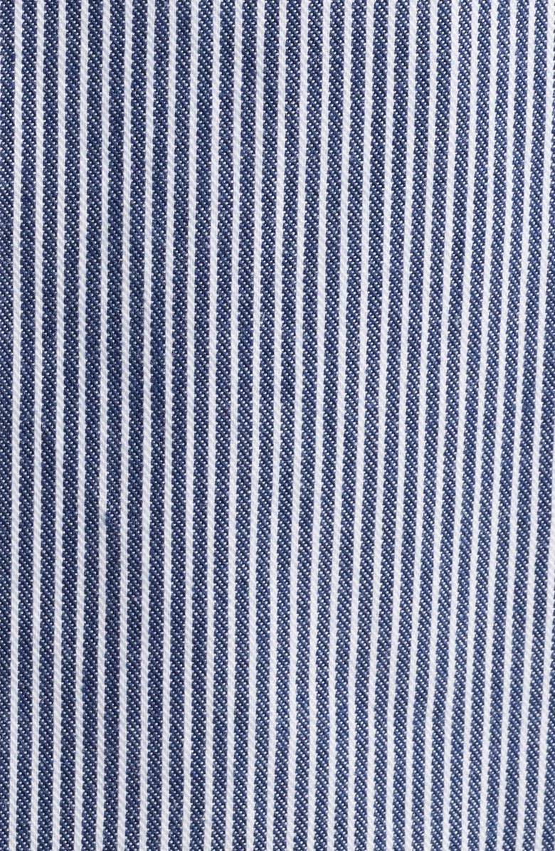 Service Works Hickory 2.0 Engineer Stripe Organic Cotton Button-Up Chore Coat, Alternate, color, Hickory