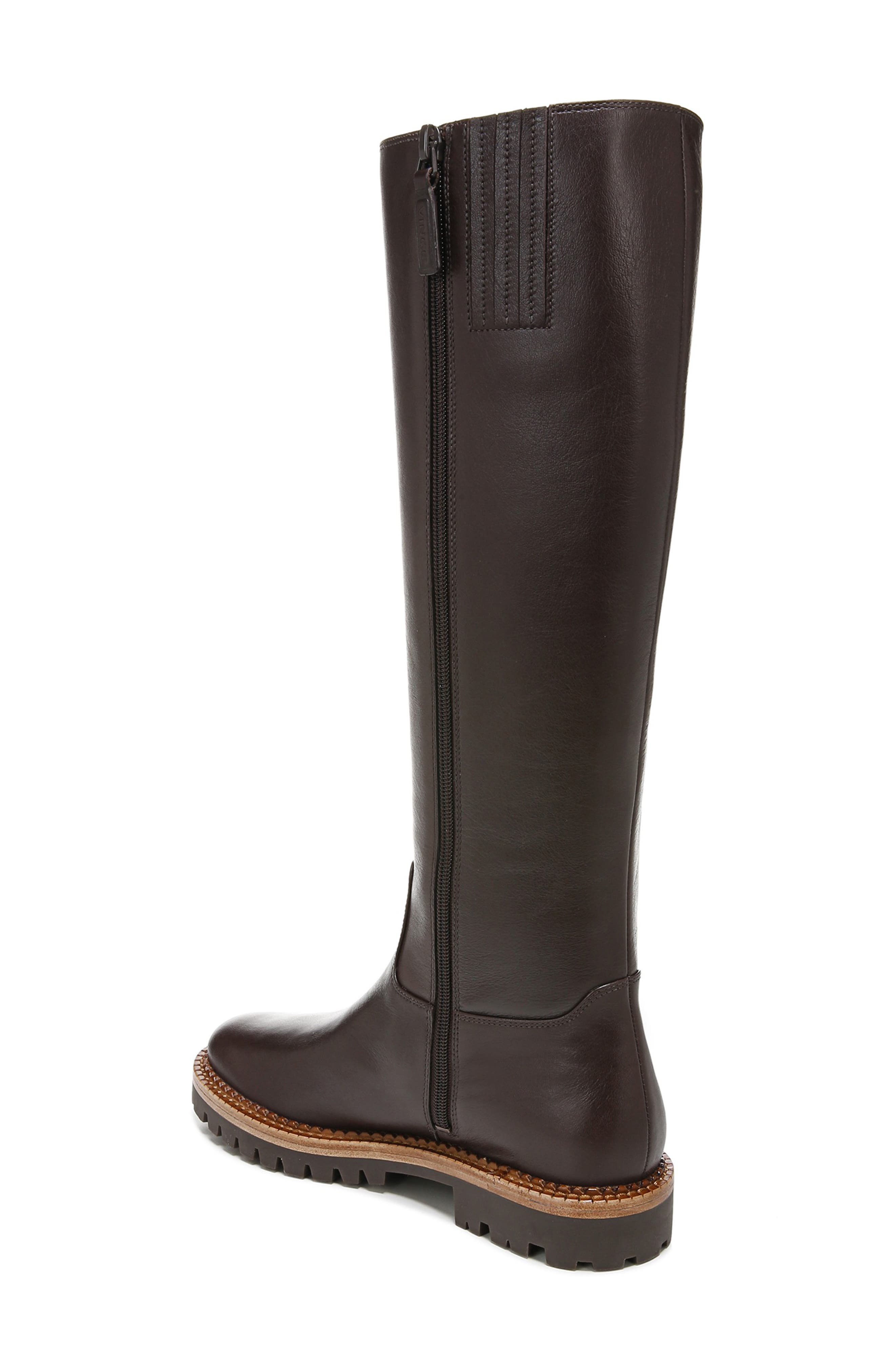Collin Water Resistant Knee High Lug Boot, Alternate, color, CHOCOLATE