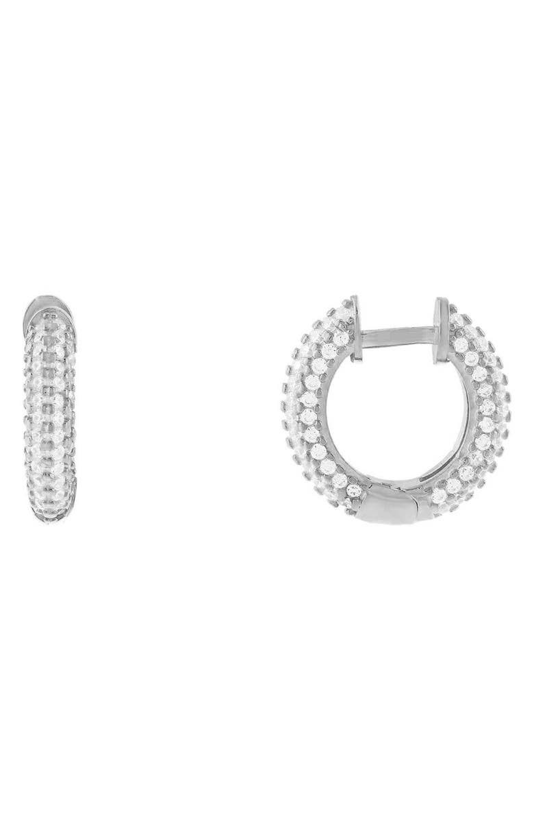 BY ADINA EDEN Adina's Jewels Pavé Huggie Earrings, Main, color,