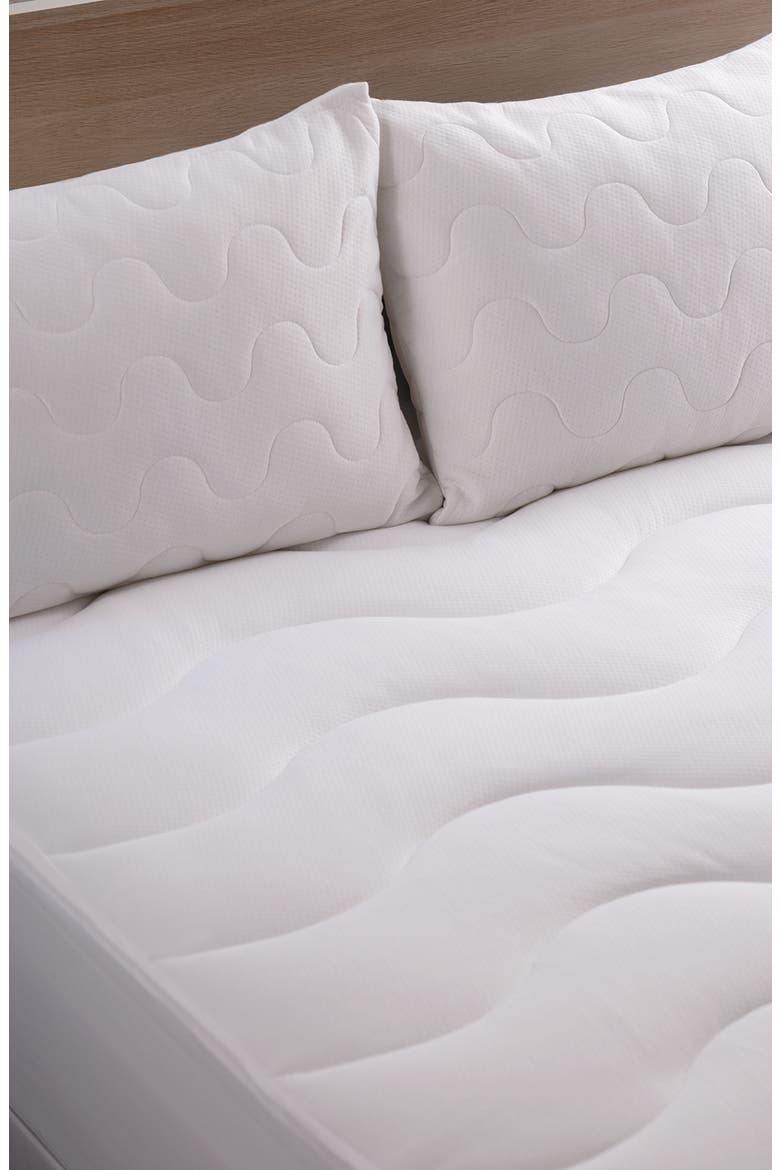 Climaknit CoolMax® Pillow Protector, Alternate, color, WHITE
