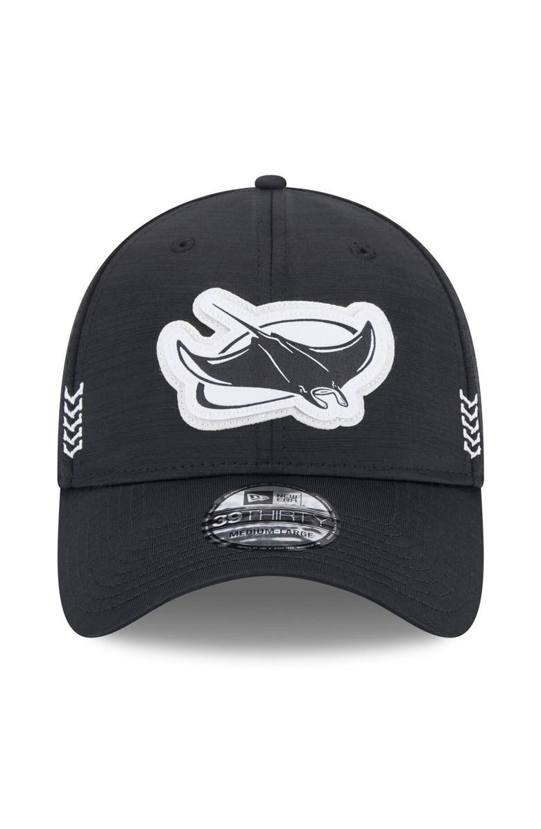 New Era Men's New Era Black Tampa Bay Rays 2024 Clubhouse 39THIRTY Flex Fit Hat, Alternate, color, Black