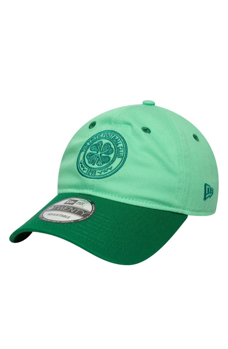 New Era Men's New Era  Green Celtic Contract 9TWENTY Adjustable Hat, Main, color, 
