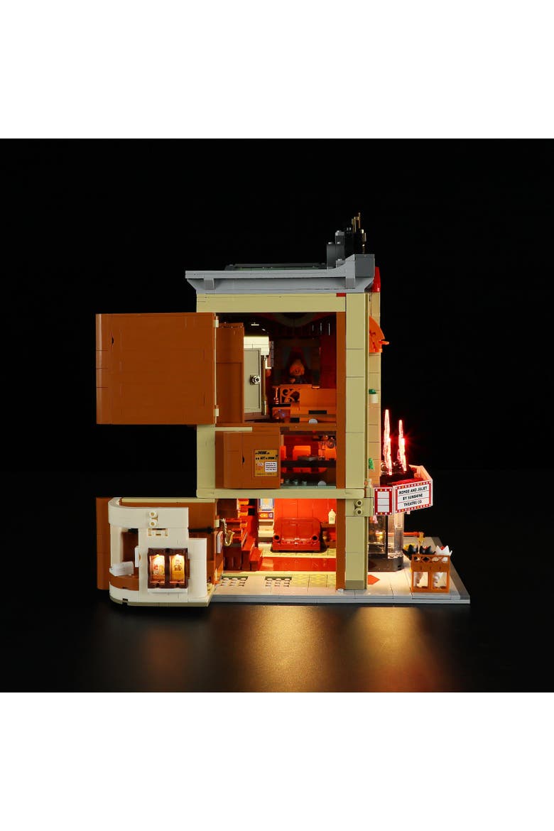 Movie Theatre Lighting Building Set City Street View CT2445B, Alternate, color, Multicolor