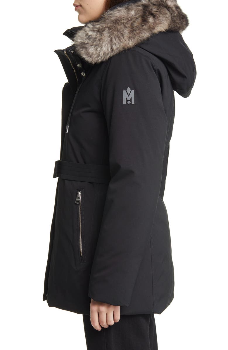 Mackage Jeni Water Repellent 800 Fill Power Down 2-in-1 Parka with Genuine Shearling Trim, Alternate, color,