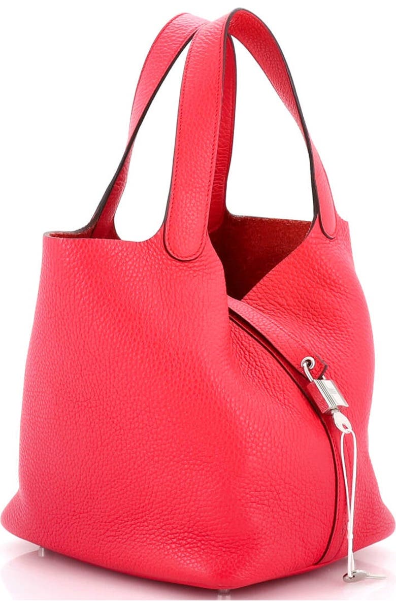 Pre-Owned Hermes Picotin Lock Bag Clemence PM, Alternate, color, Rose Mexico