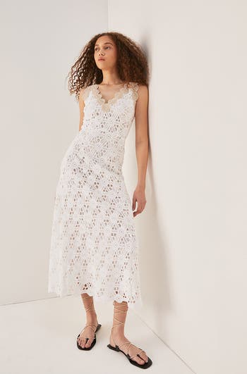 Rebecca taylor RARE 2018 sample embroidered mermaid hotsell midi gown 6