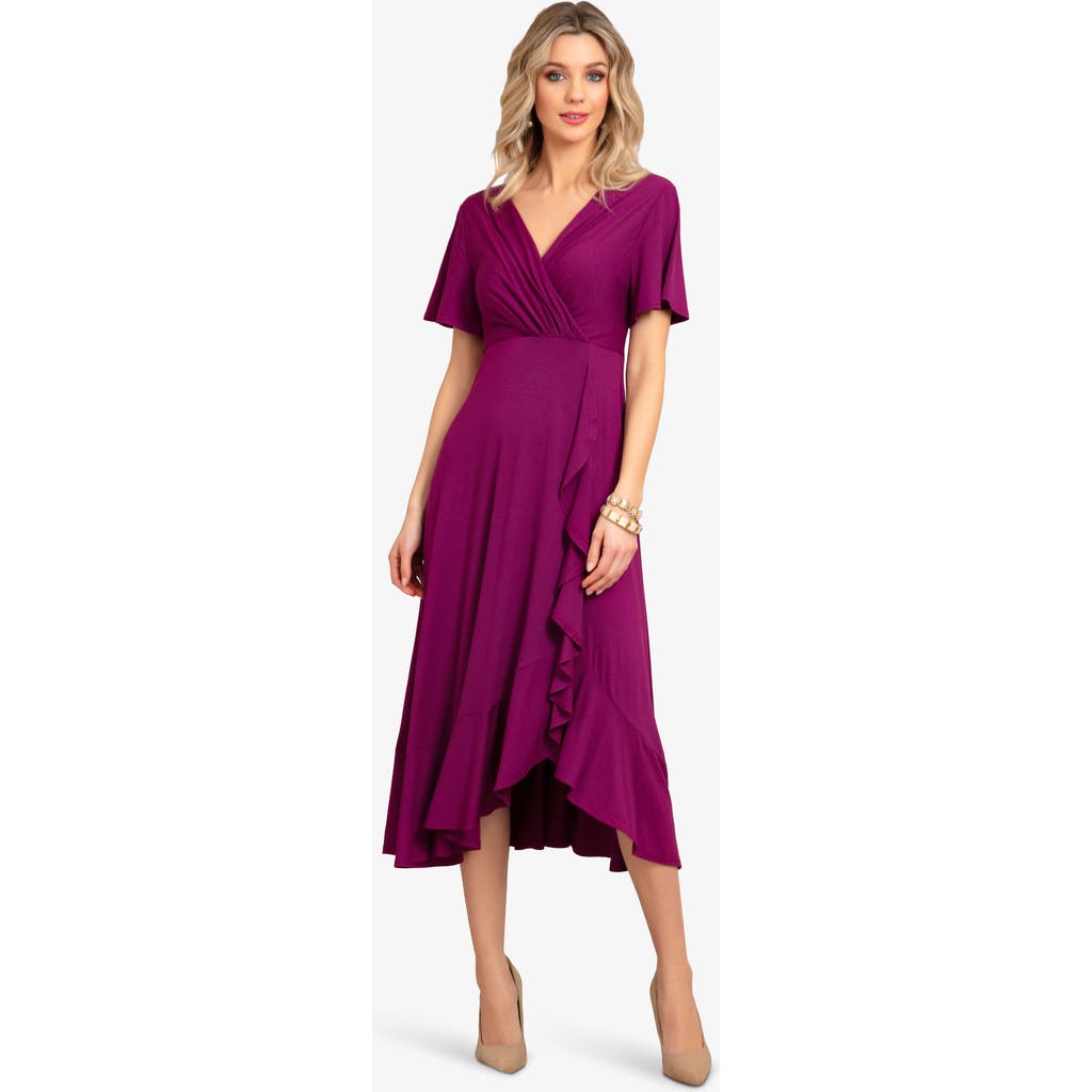 Alie Street London Waterfall Dress in Plum Wine at Nordstrom, Size 10