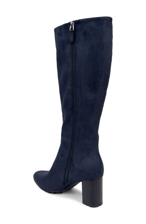 Aerosoles Brynn Block Heel Boot In Blue