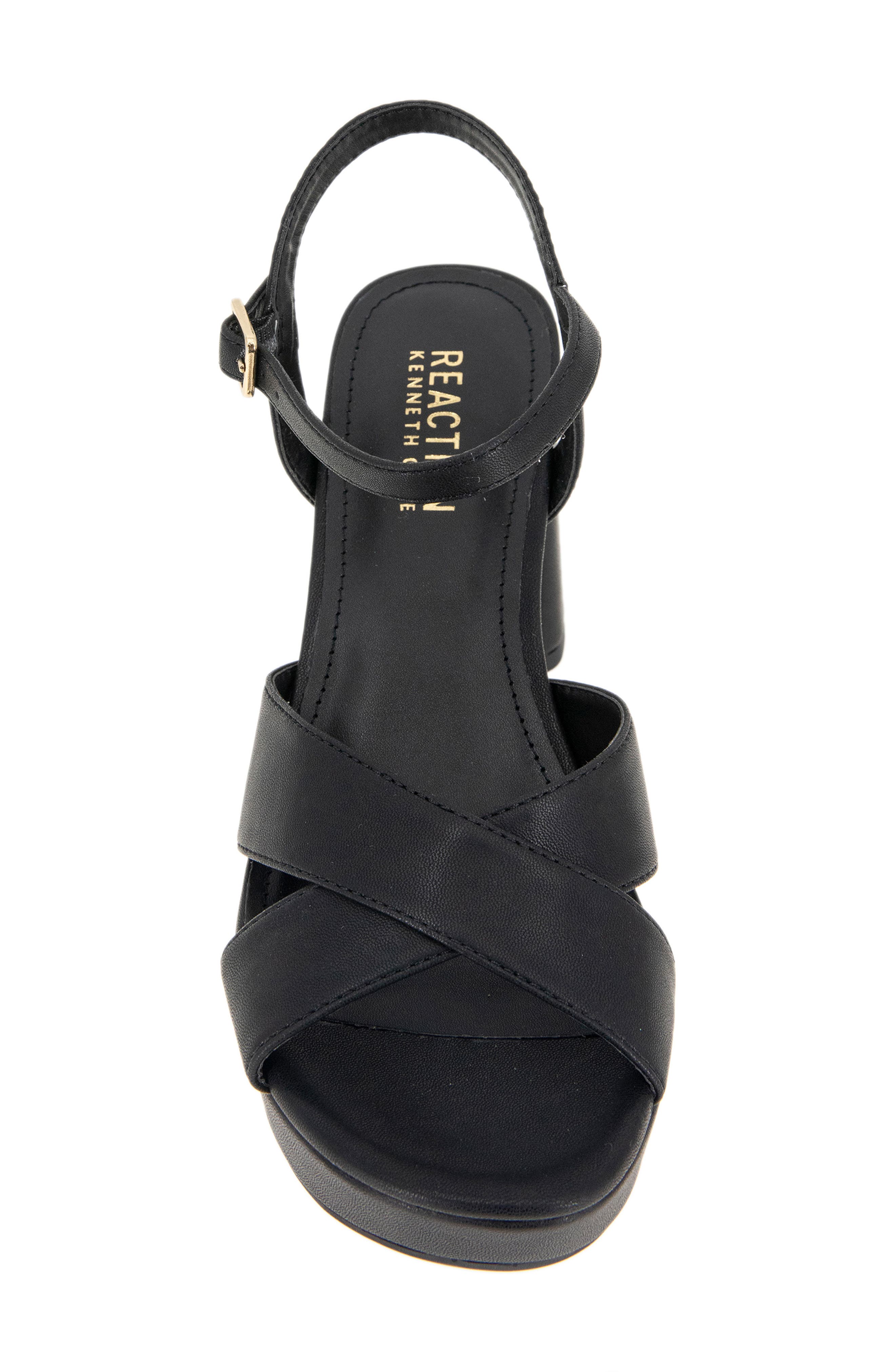Reaction Kenneth Cole Reeva Platform Sandal, Alternate, color, Black