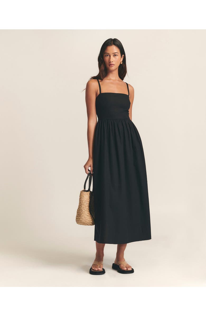 ST MRLO Lanah Midi Dress, Alternate, color, Black