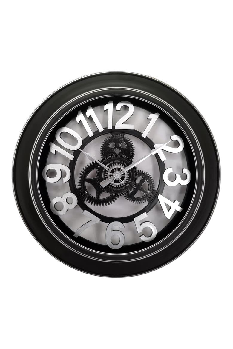24-Inch Analog Wall Clock, Main, color, BLACK MULTI