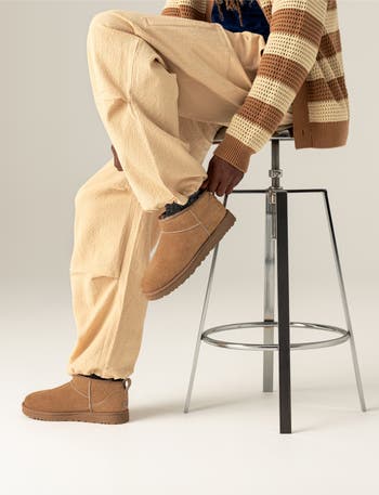 Classic Ultra Mini Shaggy Water Resistant Boot