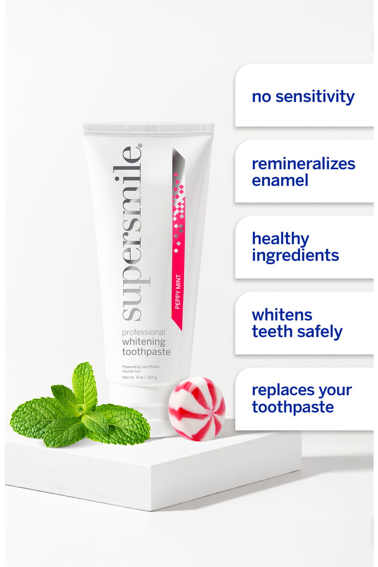 Peppy Mint toothpaste with Accelerator & Crystal Collection toothbrush, Alternate, color, Red