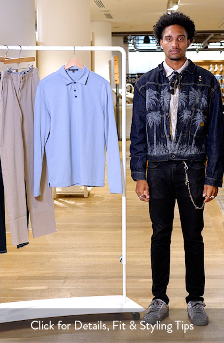 Luciano Long Sleeve Twill Polo, sales video thumbnail