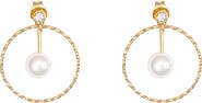 Bearfruit Jewelry Sterling Silver 18k Gold Plated Scarlett Earrings Dainty Trendy
