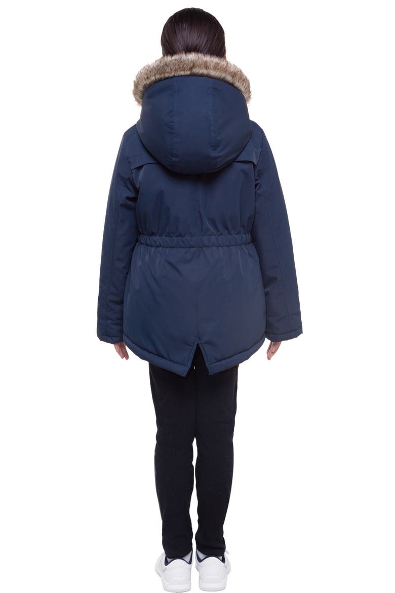 Kids' Cozy Fleece-Lined Parka, Alternate, color, Navy