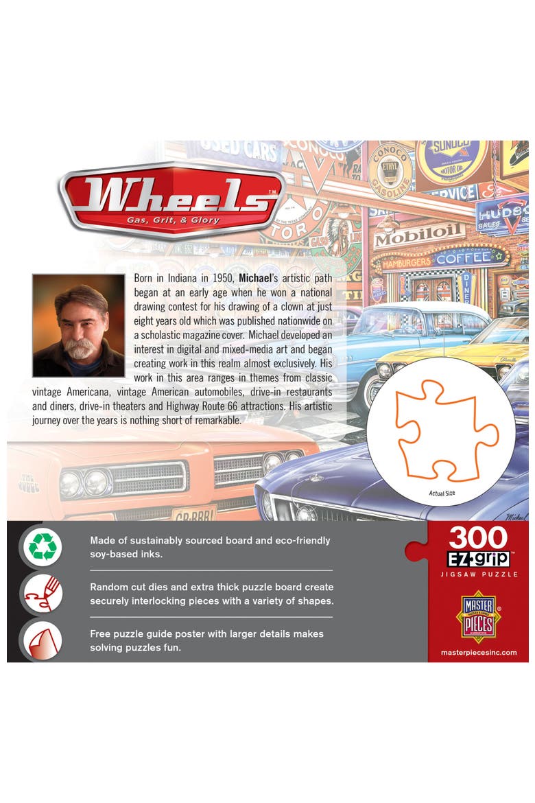 300 Piece EZ Grip Jigsaw Puzzle for Adults - Gas, Grit & Glory - 18"x24", Alternate, color, Multicolor
