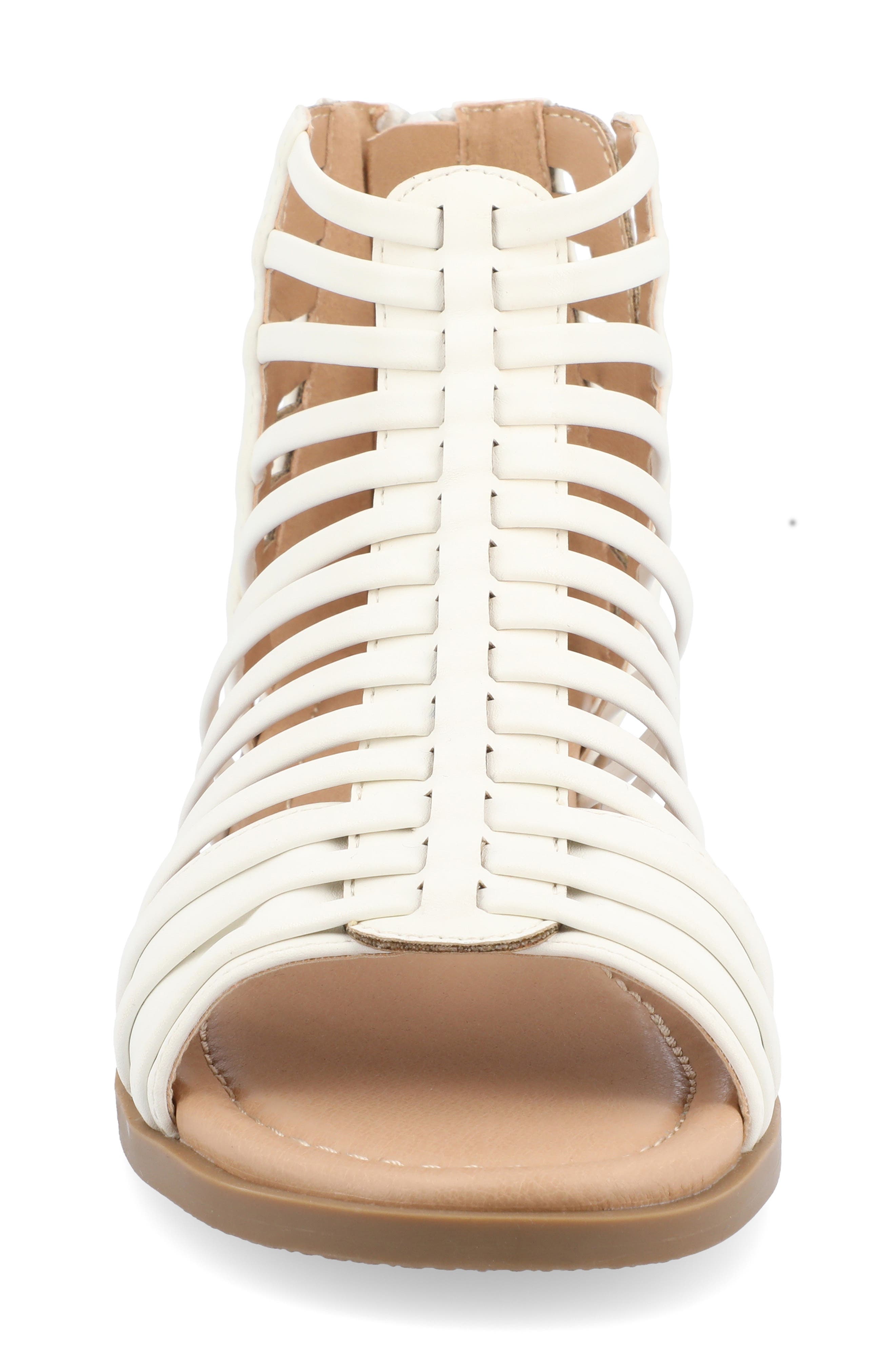 JOURNEE Delilah Sandal, Alternate, color, WHITE