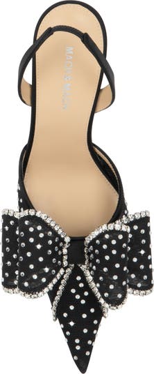 Le Cadeau Bow Pointed Toe Slingback Pump