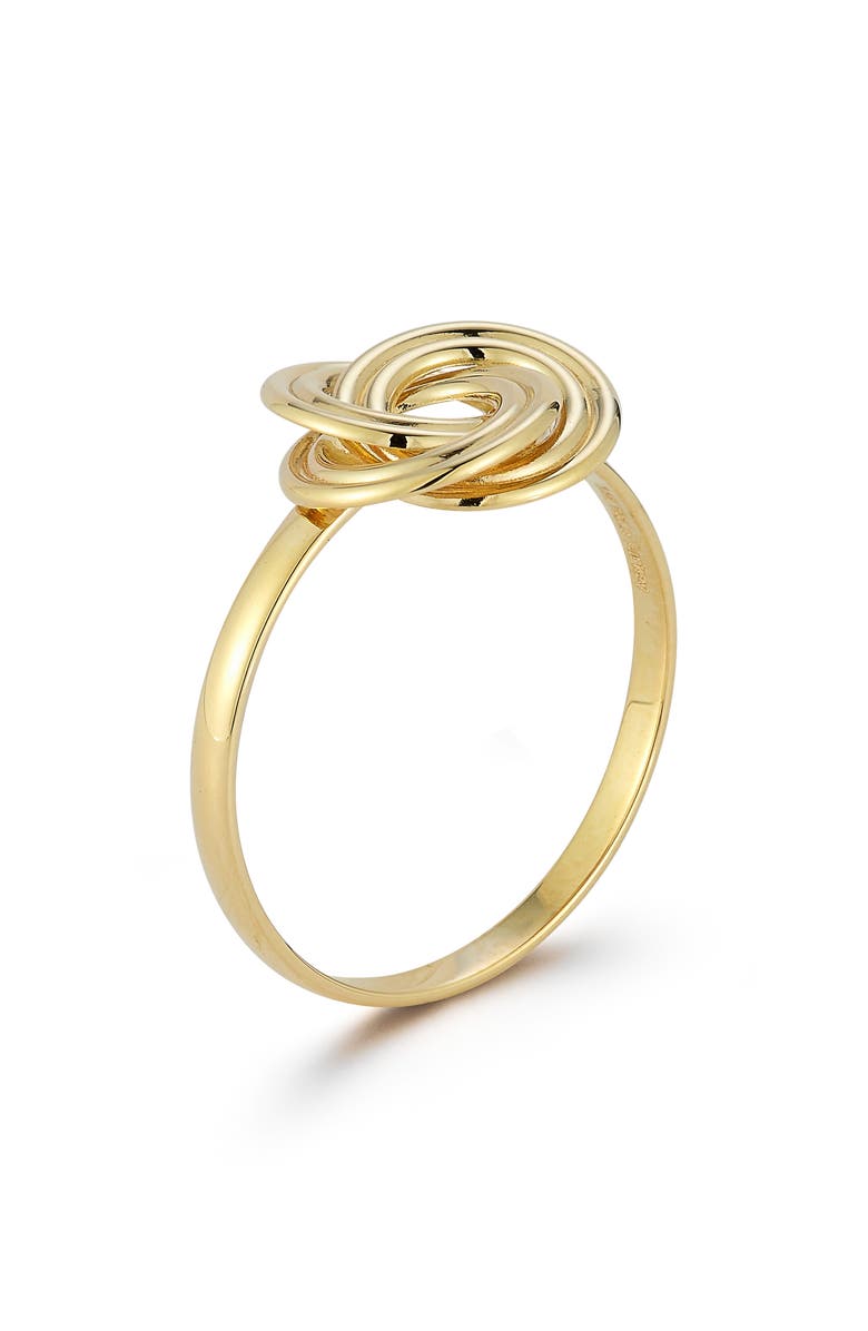 Ember Fine Jewelry Love Knot Ring, Alternate, color, Gold