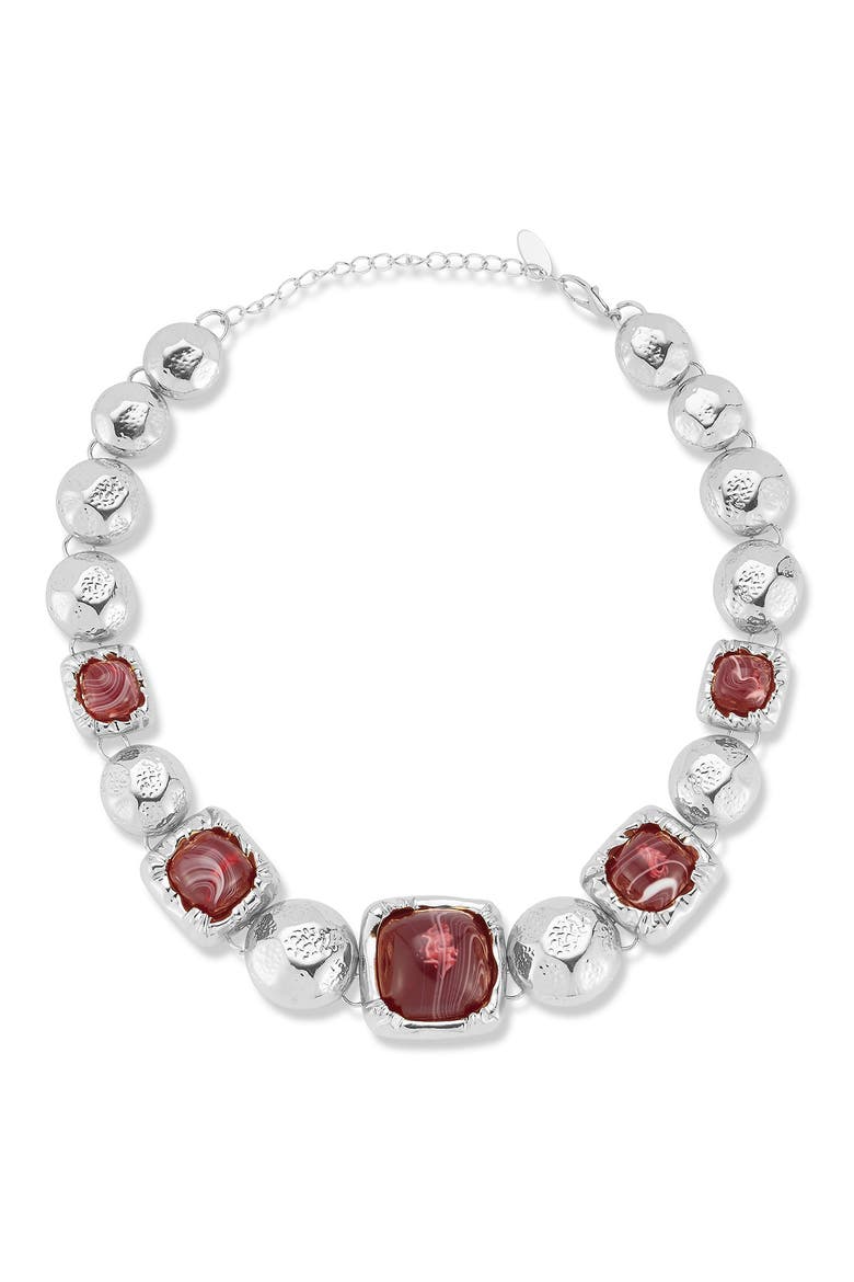 Statement Necklace, Alternate, color, SILVER