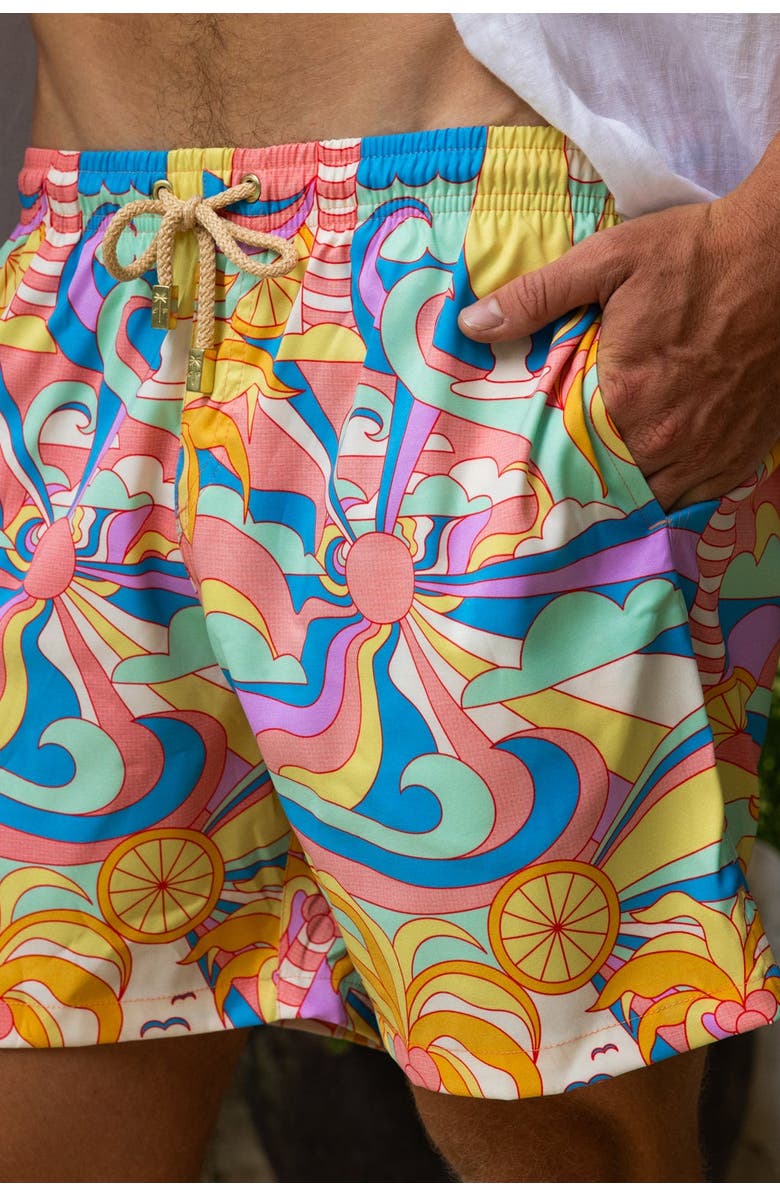Kenny Flowers The Paradiso - Swim Trunks, Alternate, color, Yellow