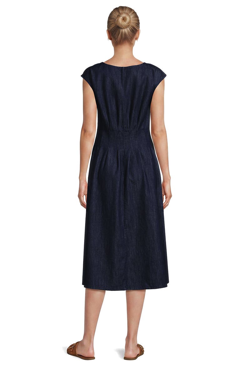 Sleeveless Denim Dress, Alternate, color, Dark Blue Wash