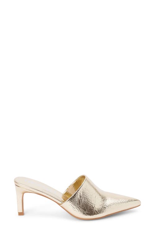 Matisse Garret Pointed Toe Mule In Gold