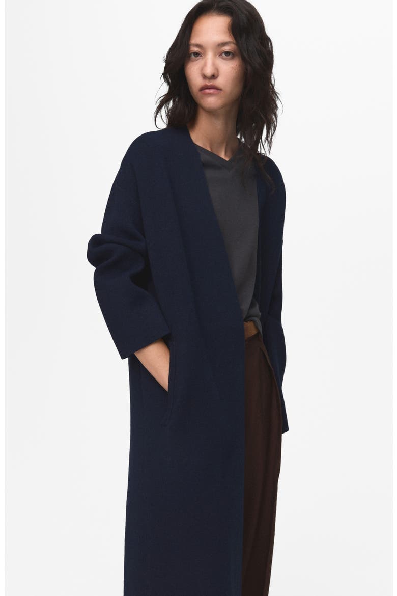 Long Cardigan, Alternate, color, DARK NAVY