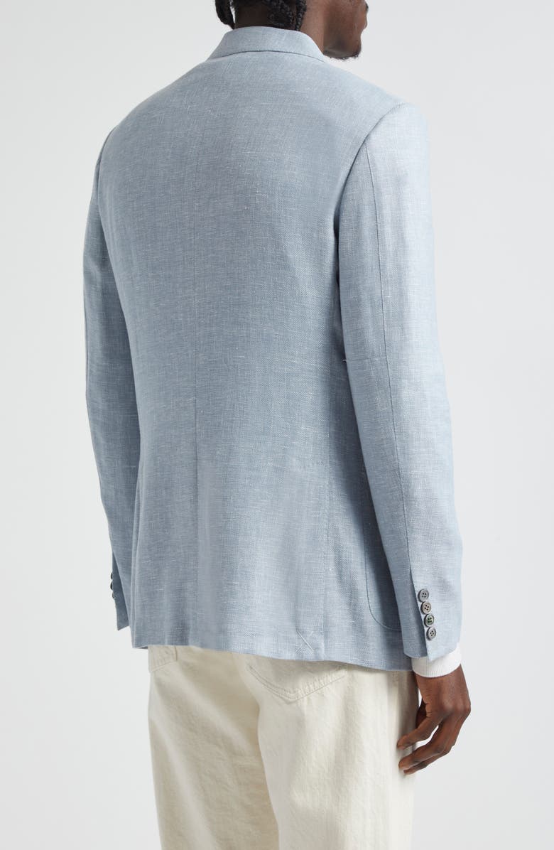 ZEGNA Fairway Crossover Linen Blend Sport Coat, Alternate, color, Light Blue