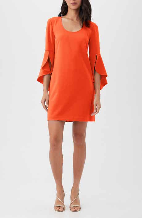 Trina Turk Barbette Ruffle Sleeve Shift Dress