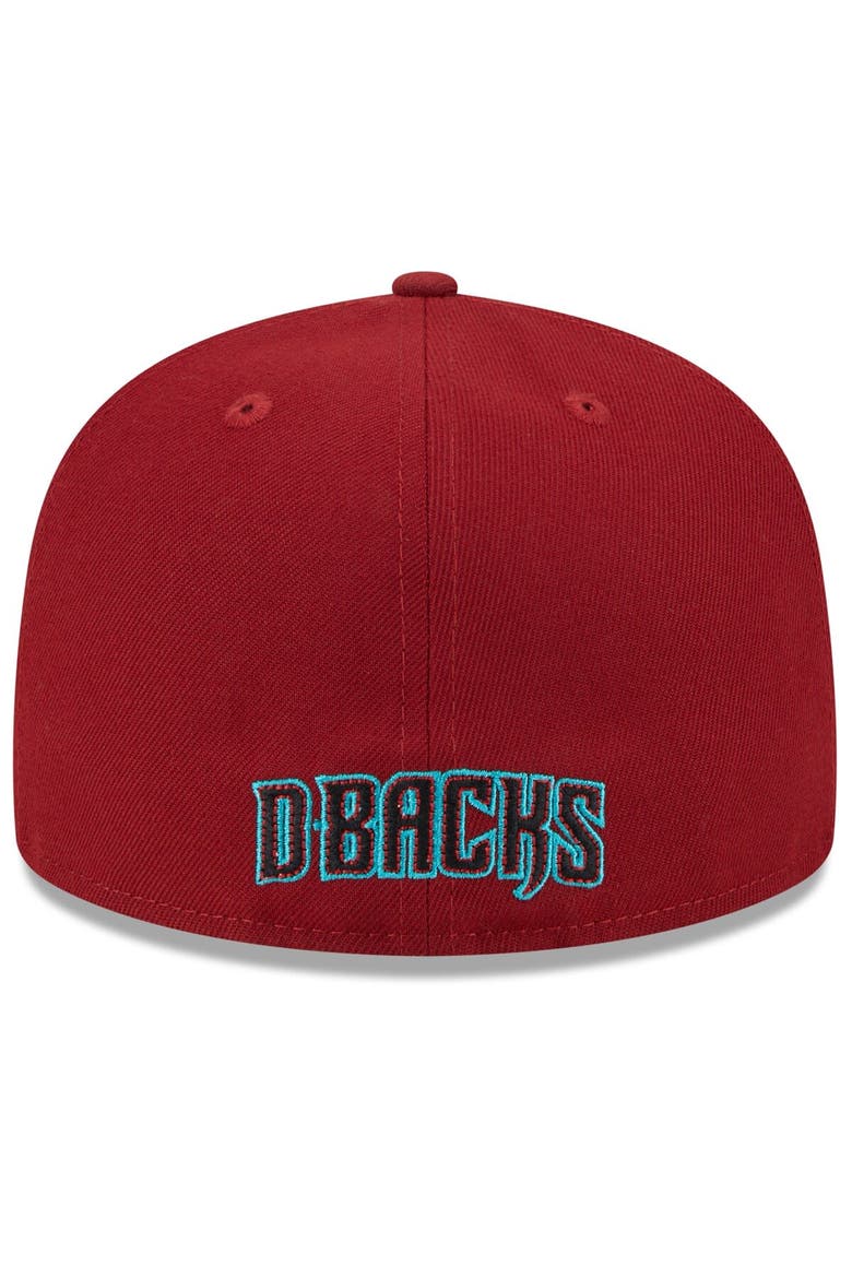 Men's New Era Black/Red Arizona Diamondbacks Gameday Sideswipe 59FIFTY Fitted Hat, Alternate, color, Black