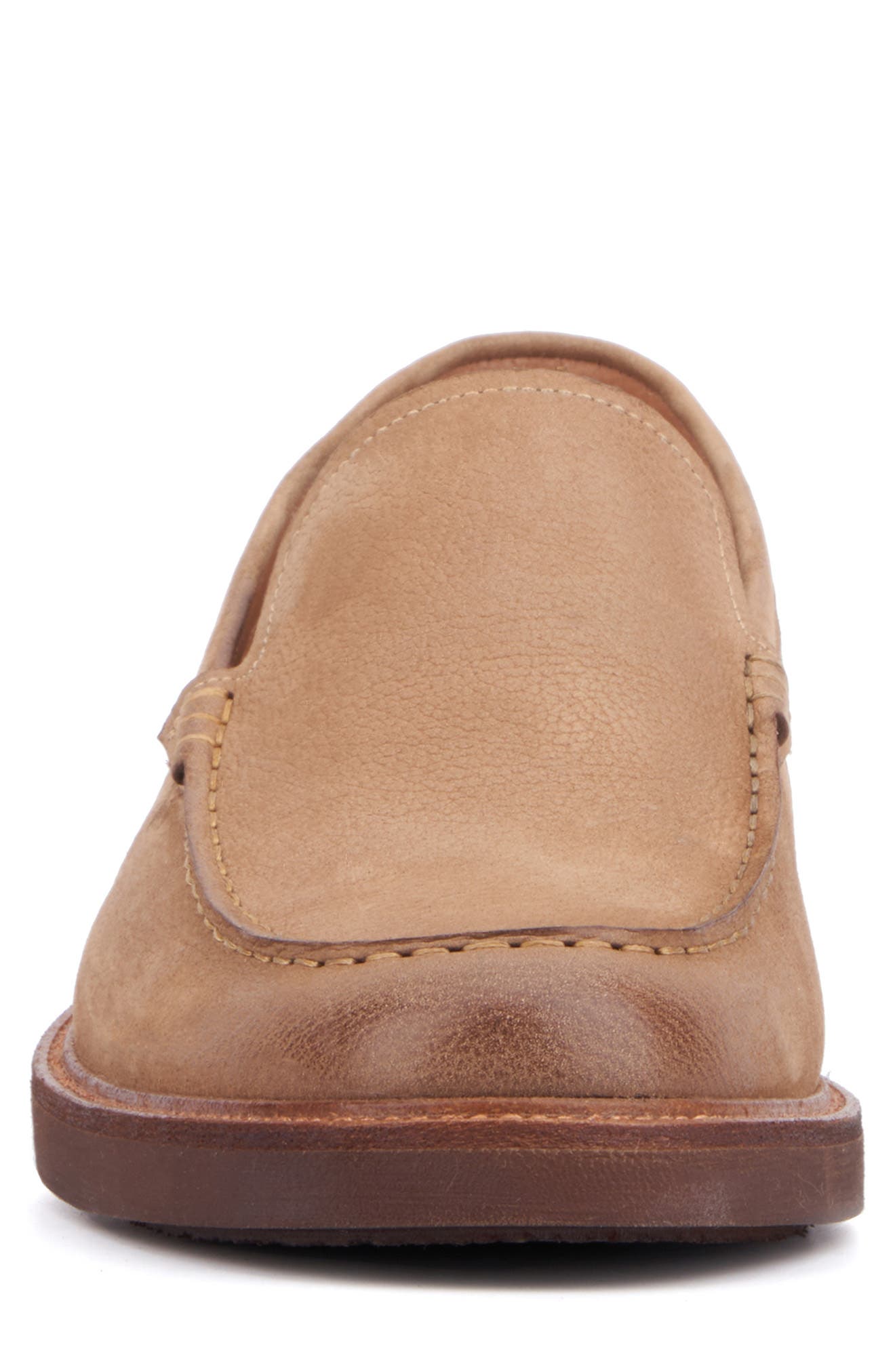 Xander Moc Toe Loafer, Alternate, color, TAUPE