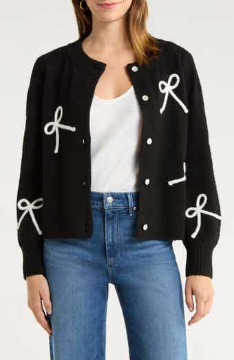 Francesca Intarsia Bow Cardigan