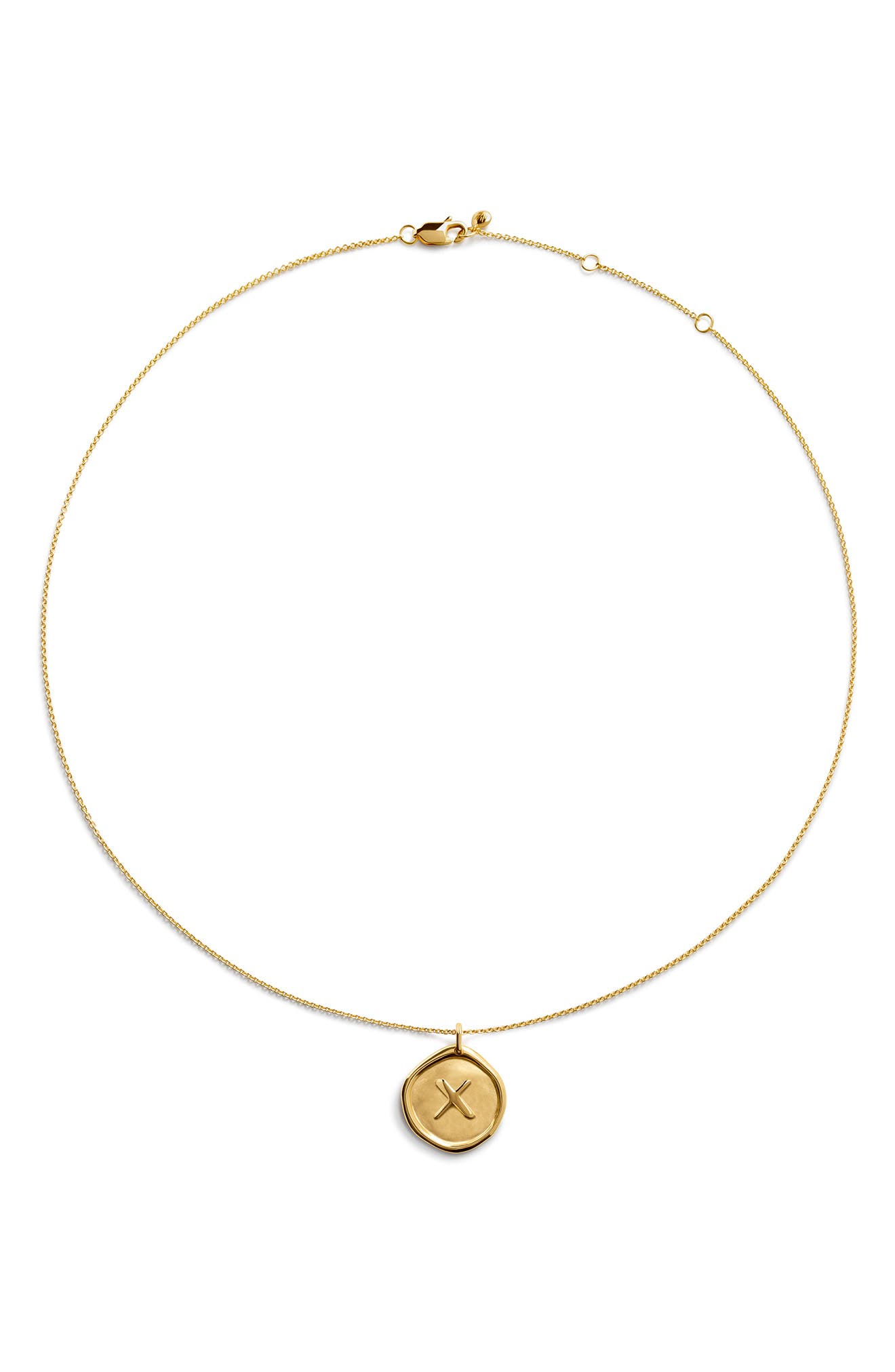 18CT GOLD VERMEIL X